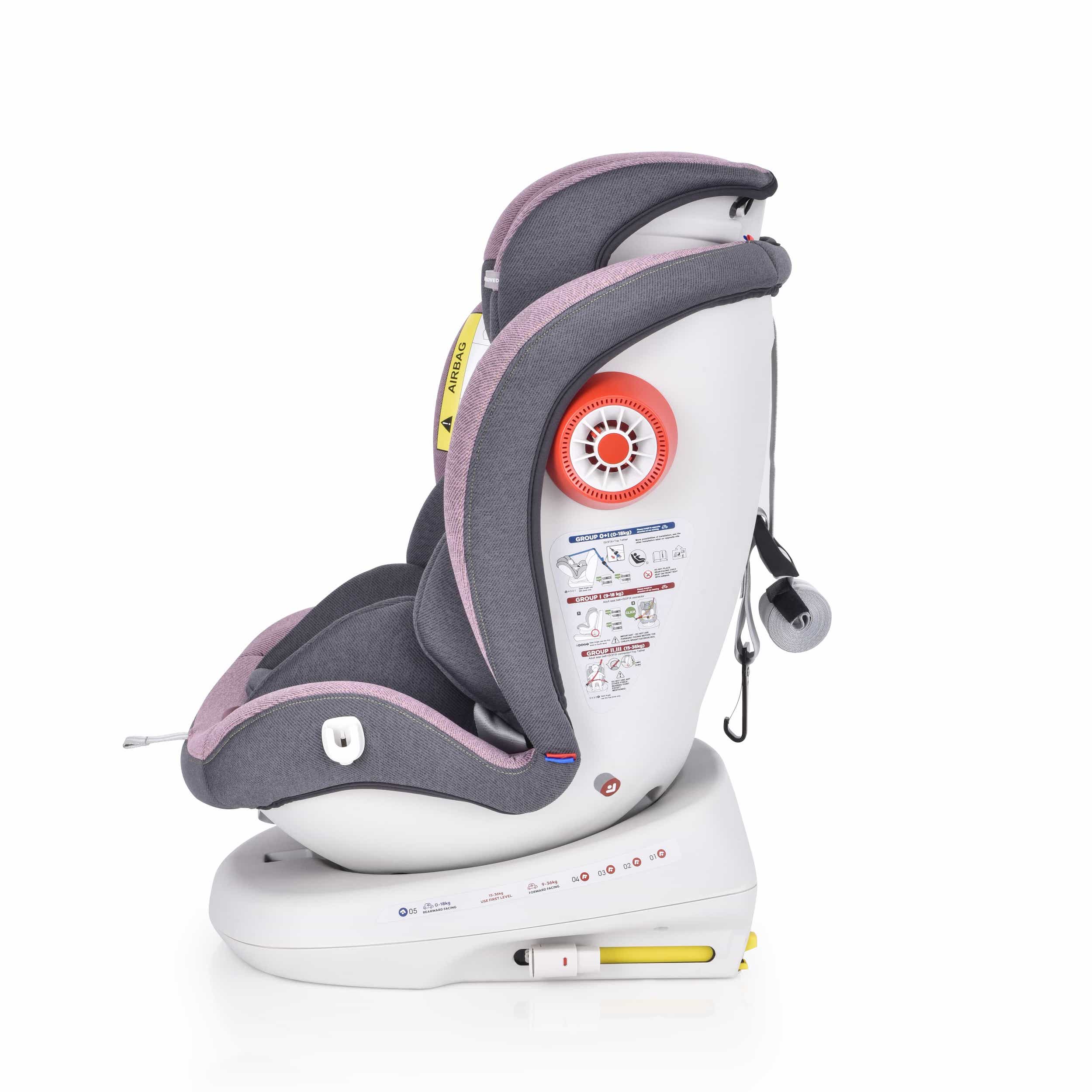 Star Ibaby Onboard Seggiolino Auto Girevole 0-36kg, 360°, Isofix –