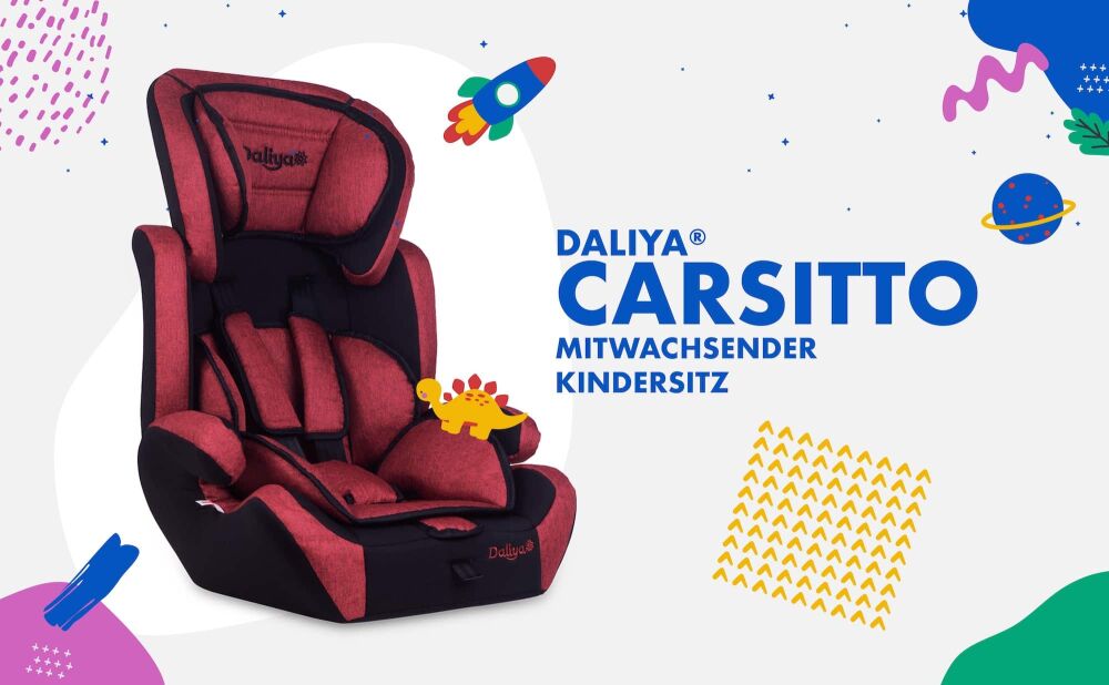 Daliya® CARSITTO Kinderautositz 9-36KG Gruppe I / II /