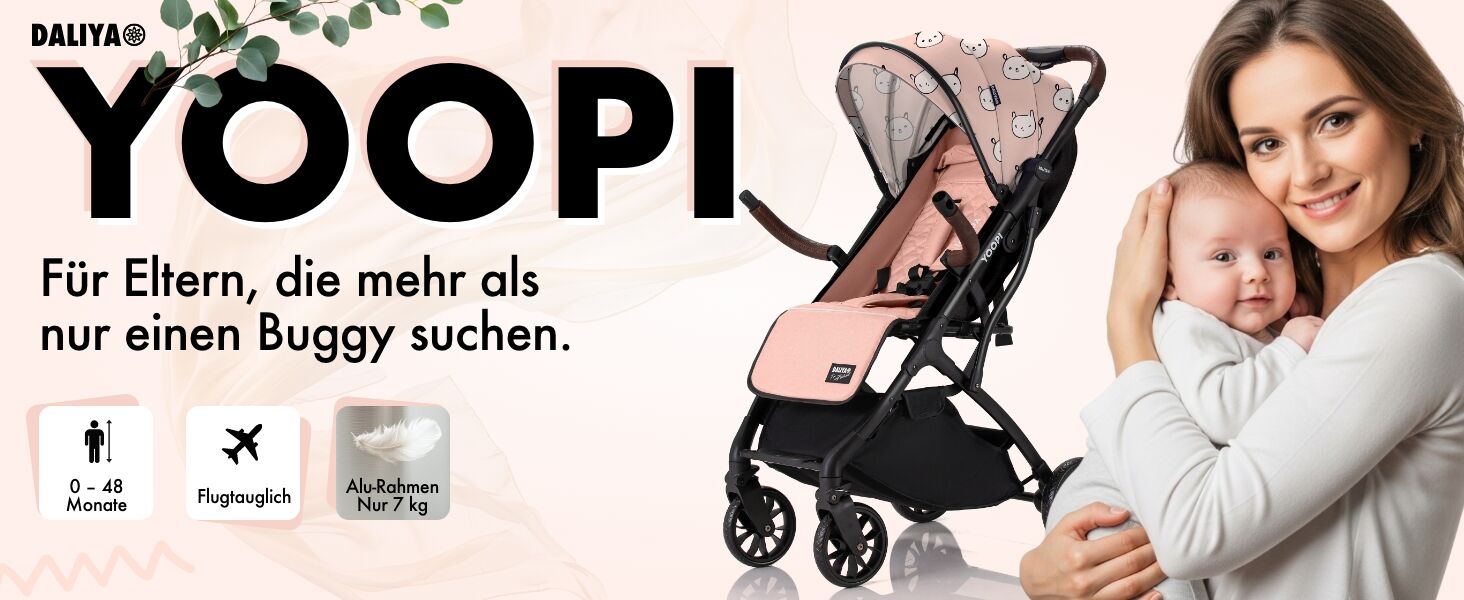 Daliya Yoopi Buggy, Reisebuggy, kleiner Buggy, buggy für Flugzeug, klappbarer kinderwagen, kinderwagen für kleinkinder