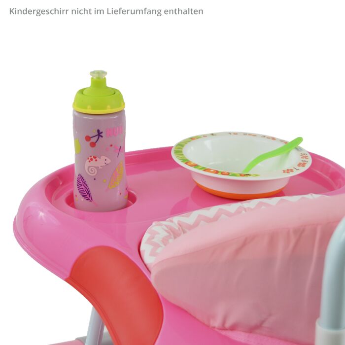 Daliya&reg; BEBISTEP 4in1 Spiel- und Lauflernwagen (Rosa)