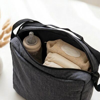 Daliya® Variyo Buggy Wickeltasche | Universal Kinderwagen ( Dunkel-Grau )