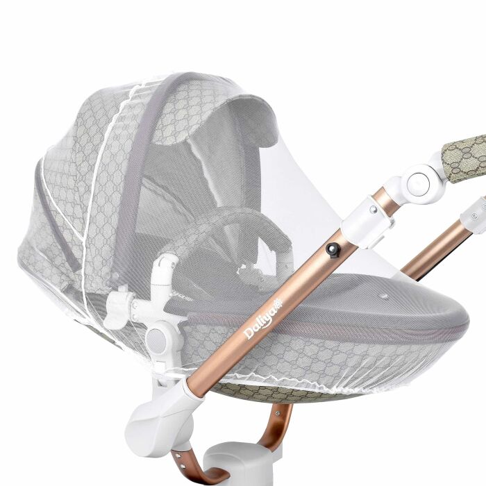 Daliya&reg; TURNIYO 2in1 Kinderwagen 360&deg;drehbar (Braun mit Motiv)