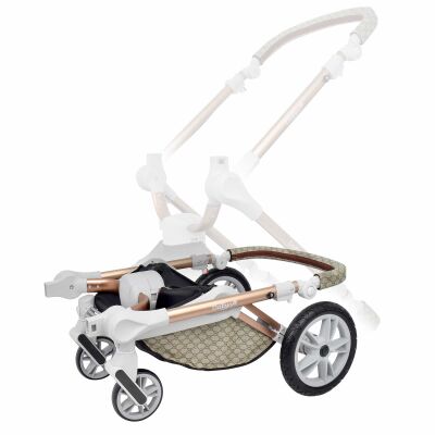 Daliya® TURNIYO 2in1 Kinderwagen 360°drehbar (Braun mit Motiv)