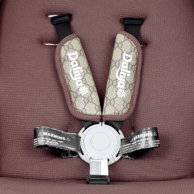 Daliya® TURNIYO 2in1 Kinderwagen 360°drehbar (Braun mit Motiv)