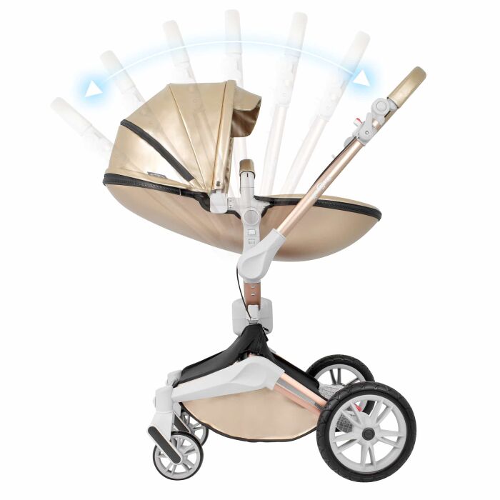 Daliya® TURNIYO 2in1 Kinderwagen 360°drehbar (Gold / Champagne)
