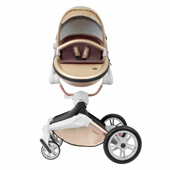 Daliya® TURNIYO 2in1 Kinderwagen 360°drehbar (Gold / Champagne)