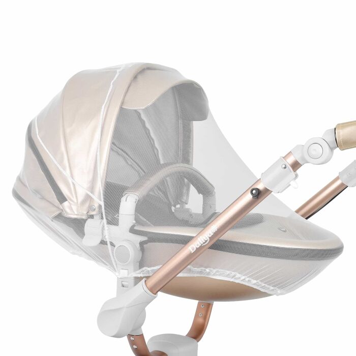 Daliya® TURNIYO 2in1 Kinderwagen 360°drehbar (Gold / Champagne)