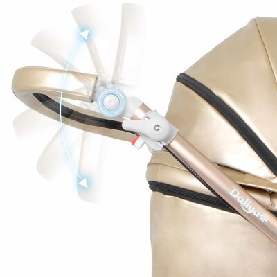 Daliya® TURNIYO 2in1 Kinderwagen 360°drehbar (Gold / Champagne)