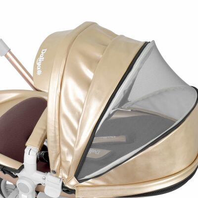 Daliya® TURNIYO 2in1 Kinderwagen 360°drehbar (Gold / Champagne)