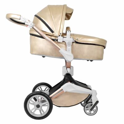 Daliya® TURNIYO 2in1 Kinderwagen 360°drehbar (Gold / Champagne)