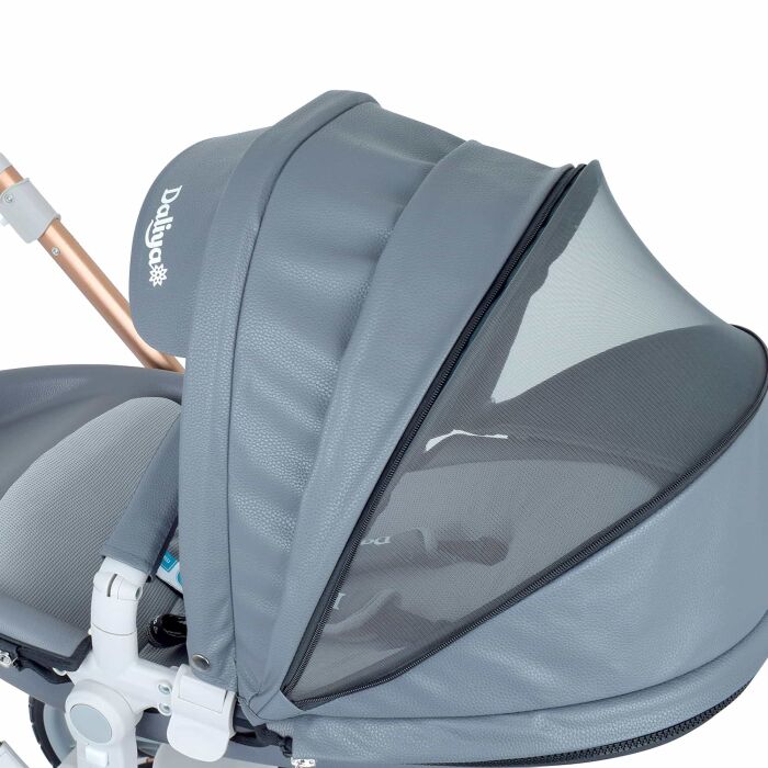 Daliya® TURNIYO 2in1 Kinderwagen 360°drehbar (Dunkelgrau)