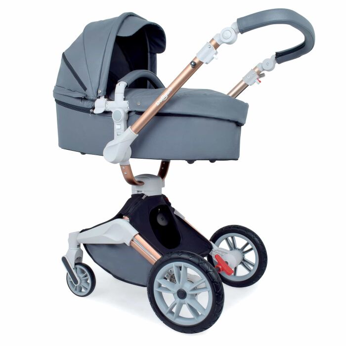 Daliya® TURNIYO 2in1 Kinderwagen 360°drehbar (Dunkelgrau)
