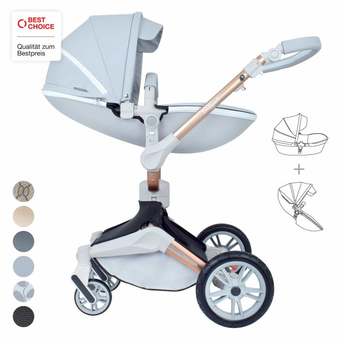 Daliya&reg; TURNIYO 2in1 Kinderwagen 360&deg;drehbar (Grau)