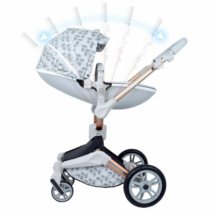 Daliya&reg; TURNIYO 2in1 Kinderwagen 360&deg;drehbar (Grau mit Muster)