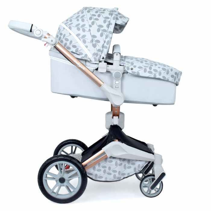 Daliya® TURNIYO 2in1 Kinderwagen 360°drehbar (Grau mit Muster)