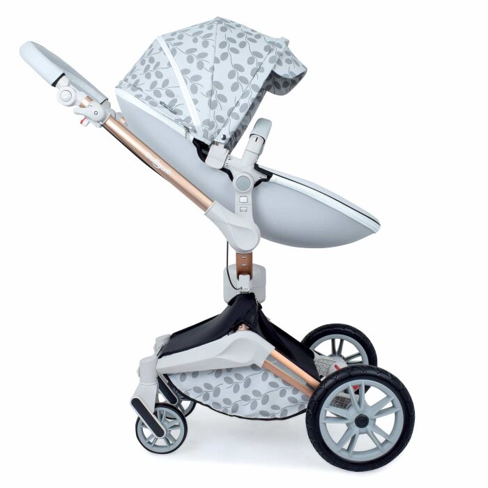 Daliya® TURNIYO 2in1 Kinderwagen 360°drehbar (Grau mit Muster)