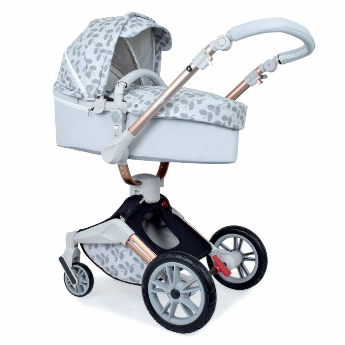 Daliya® TURNIYO 2in1 Kinderwagen 360°drehbar (Grau mit Muster)