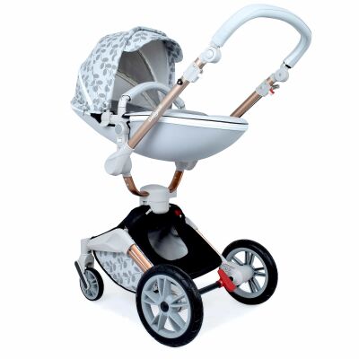 Daliya® TURNIYO 2in1 Kinderwagen 360°drehbar (Grau mit Muster)