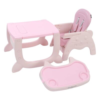 Daliya® MULTIHOK 4in1 Baby- & Kinderhochstuhl (Pink)