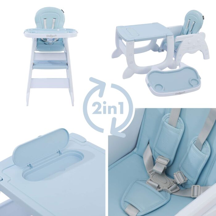 Daliya® MULTIHOK 4in1 Baby- & Kinderhochstuhl (Blau)