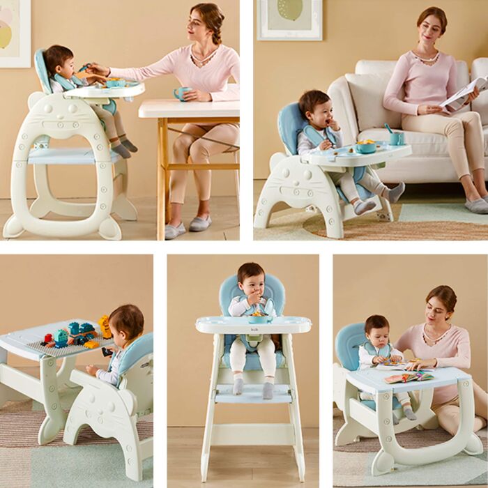 Daliya® MULTIHOK 4in1 Baby- & Kinderhochstuhl (Blau)