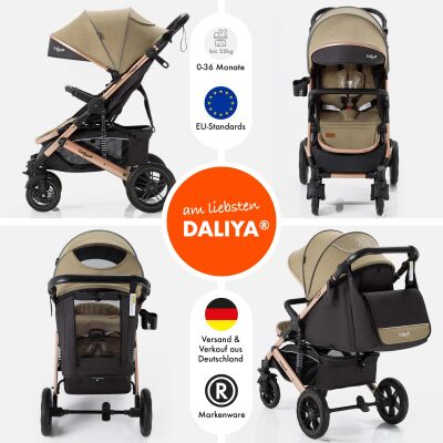 Daliya® RAPIDY Buggy Kinderwagen (Khaki-Gold)