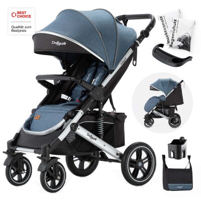 Daliya&reg; RAPIDY Buggy Kinderwagen (Blau-Silber)