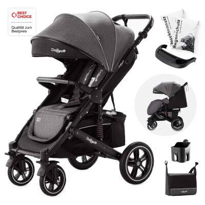 Daliya&reg; RAPIDY Buggy Kinderwagen (Dunkelgrau-Schwarz)