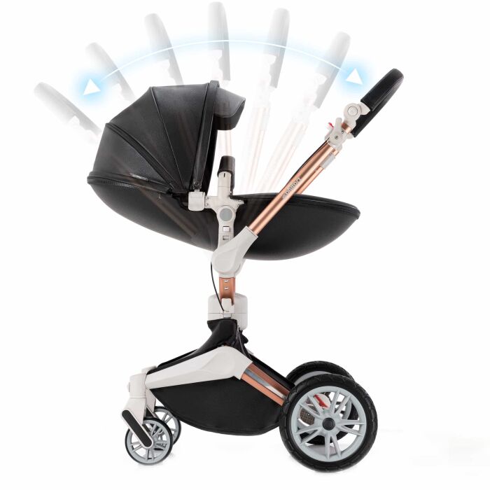 Daliya&reg; TURNIYO 2in1 Kinderwagen 360&deg;drehbar (Schwarz)