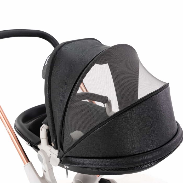 Daliya&reg; TURNIYO 2in1 Kinderwagen 360&deg;drehbar (Schwarz)