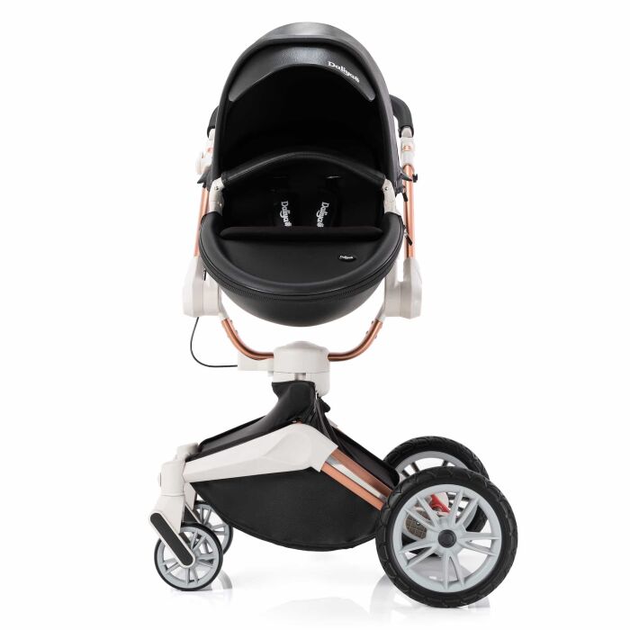 Daliya&reg; TURNIYO 2in1 Kinderwagen 360&deg;drehbar (Schwarz)