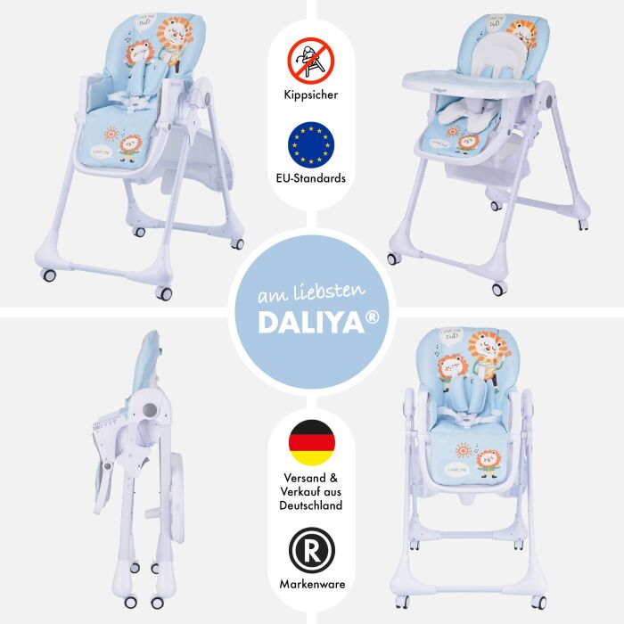 Daliya&reg; SITONMI 3in1 Kinderhochstuhl &amp; Babyliege (Blau)