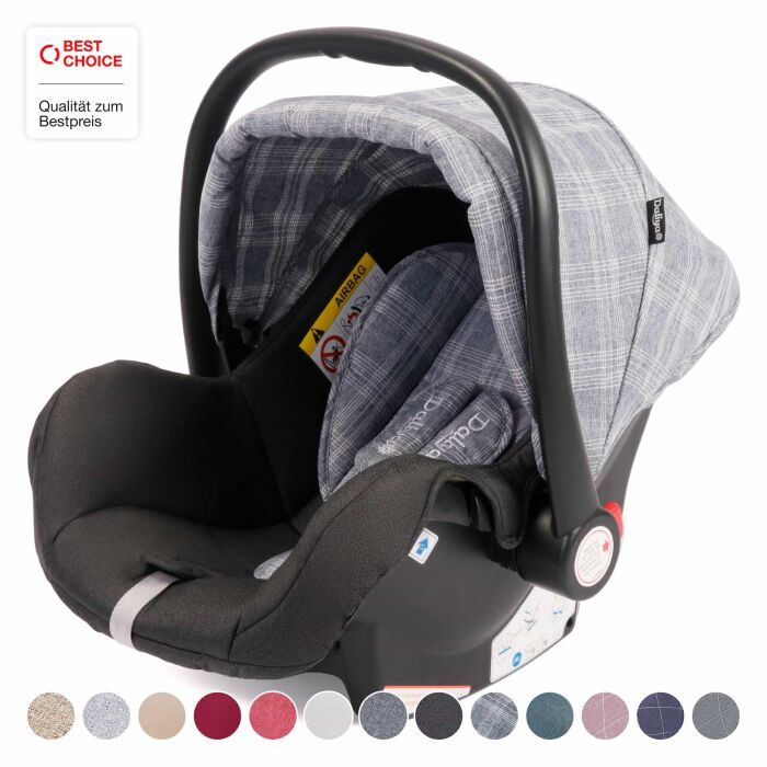 Daliya&reg; BEBESAFE Babyschale Gruppe 0+ ( Grau Raster )