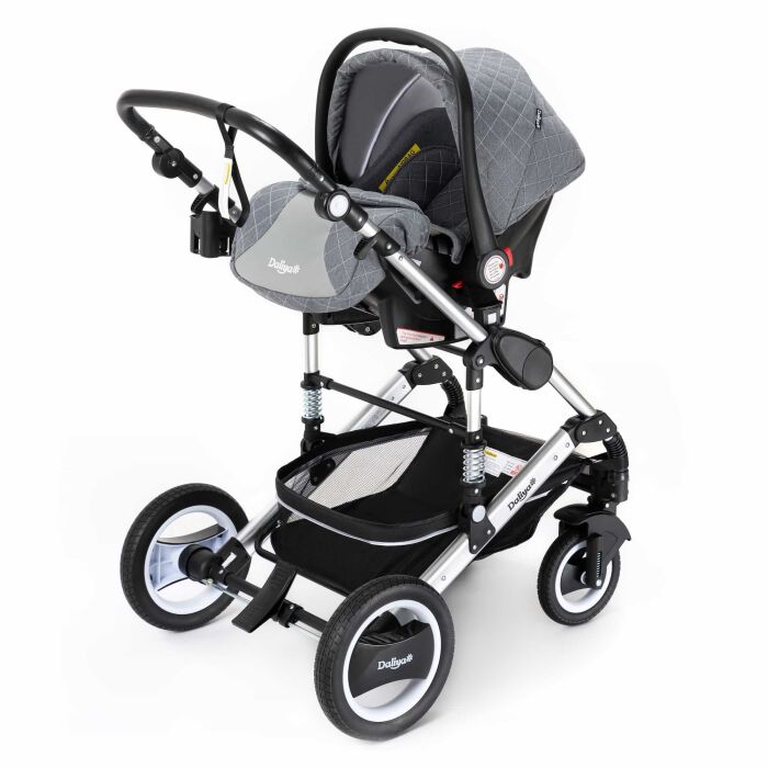 Daliya® BEBESAFE Babyschale Gruppe 0+ ( Grau mit Muster )