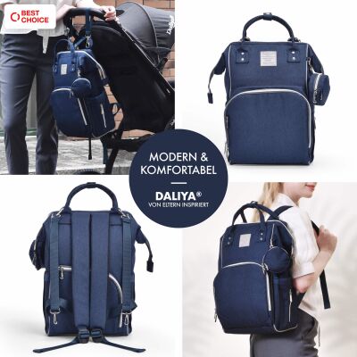 Daliya&reg; PAKMI Wickelrucksack mit Zubeh&ouml;r (Marineblau)