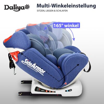 SITORINO Kindersitz mit Isofix (ein Daliya® refurbished Produkt Blau)