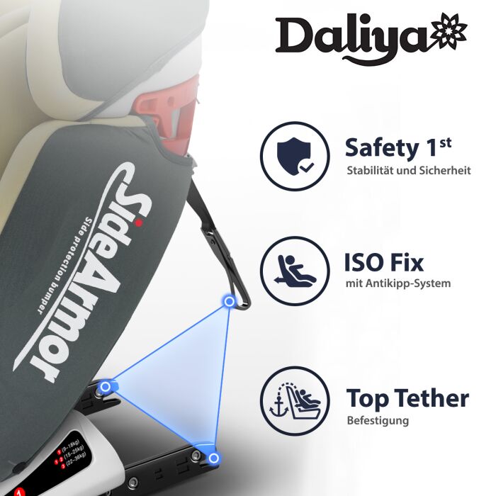 SITORINO Kindersitz mit Isofix (ein Daliya® refurbished Produkt Beige)