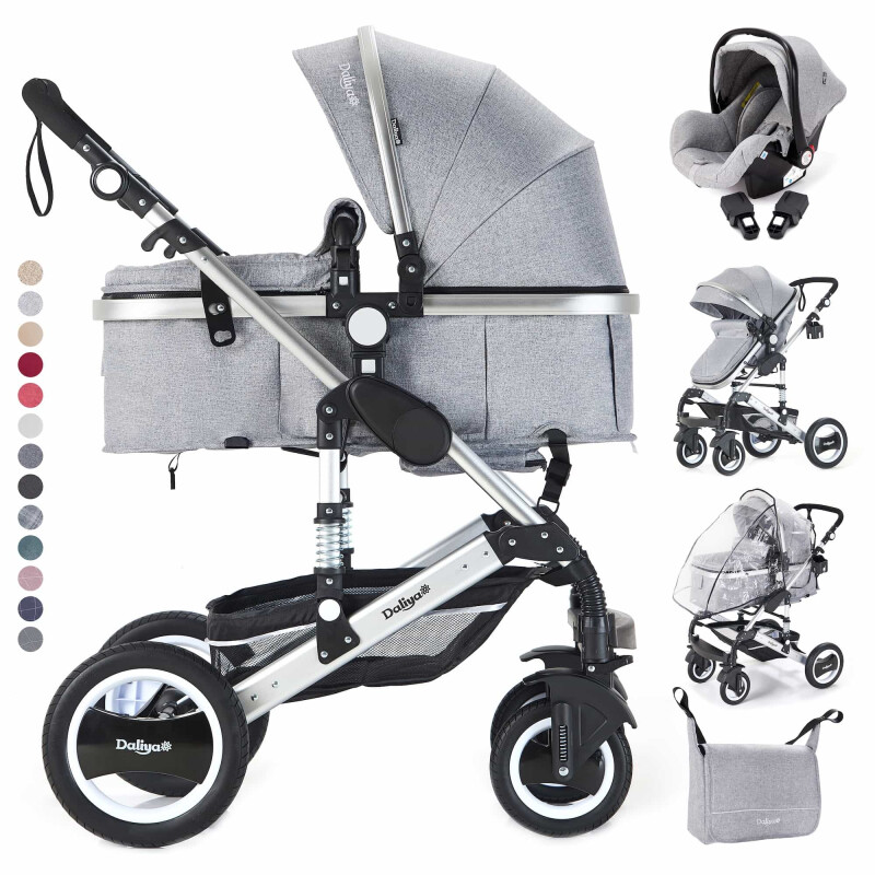 BAMBIMO Kinderwagen 3in1 (ein Daliya® refurbished Produkt Grau)