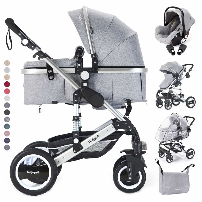 BAMBIMO Kinderwagen 3in1 (ein Daliya® refurbished Produkt Grau)