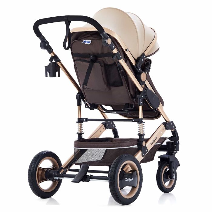 BAMBIMO Kinderwagen 3in1 (ein Daliya&reg; refurbished Produkt Braun - Gold)