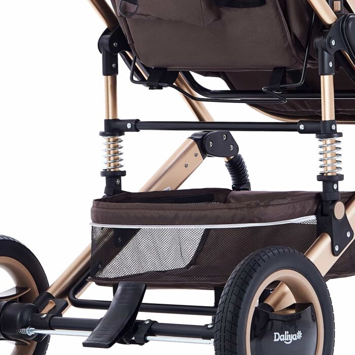 BAMBIMO Kinderwagen 3in1 (ein Daliya&reg; refurbished Produkt Braun - Gold)