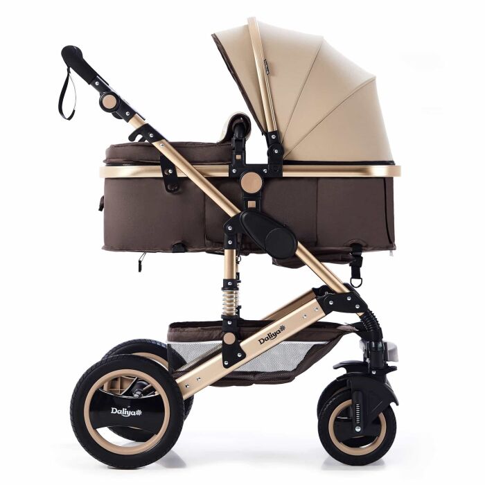 BAMBIMO Kinderwagen 3in1 (ein Daliya&reg; refurbished Produkt Braun - Gold)