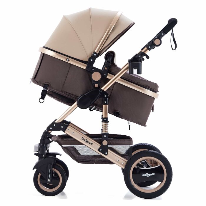 BAMBIMO Kinderwagen 3in1 (ein Daliya&reg; refurbished Produkt Braun - Gold)