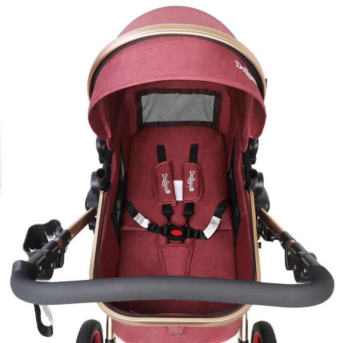 BAMBIMO Kinderwagen 3in1 (ein Daliya&reg; refurbished Produkt Elegance-Rot)