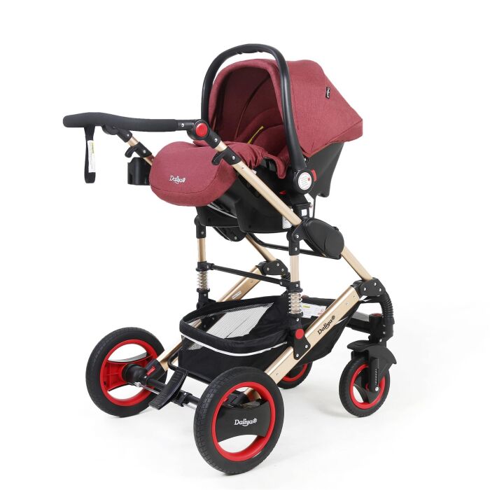 BAMBIMO Kinderwagen 3in1 (ein Daliya&reg; refurbished Produkt Elegance-Rot)