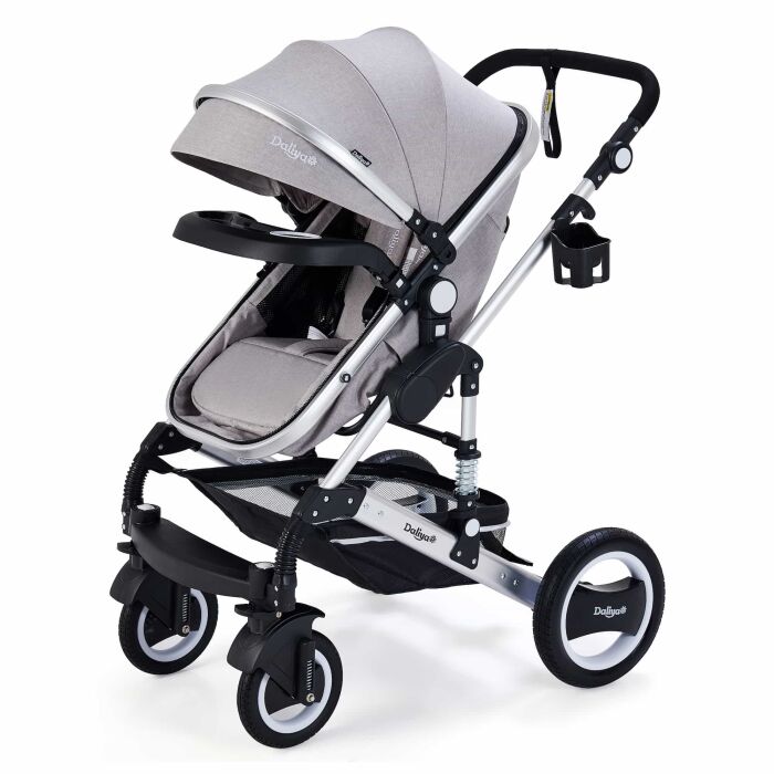 BAMBIMO Kinderwagen 3in1 (ein Daliya® refurbished Produkt Elegance-Grau)