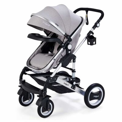 BAMBIMO Kinderwagen 3in1 (ein Daliya® refurbished Produkt Elegance-Grau)