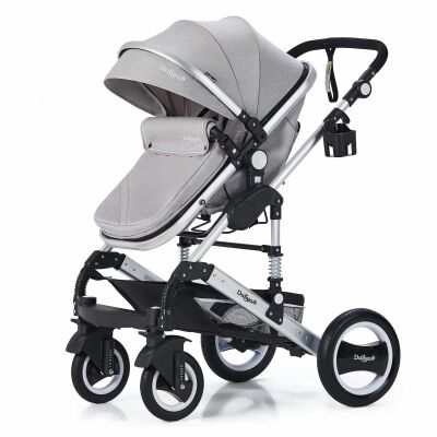 BAMBIMO Kinderwagen 3in1 (ein Daliya® refurbished Produkt Elegance-Grau)