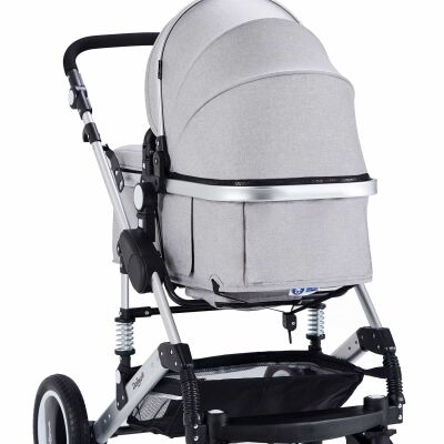 BAMBIMO Kinderwagen 3in1 (ein Daliya® refurbished Produkt Elegance-Grau)