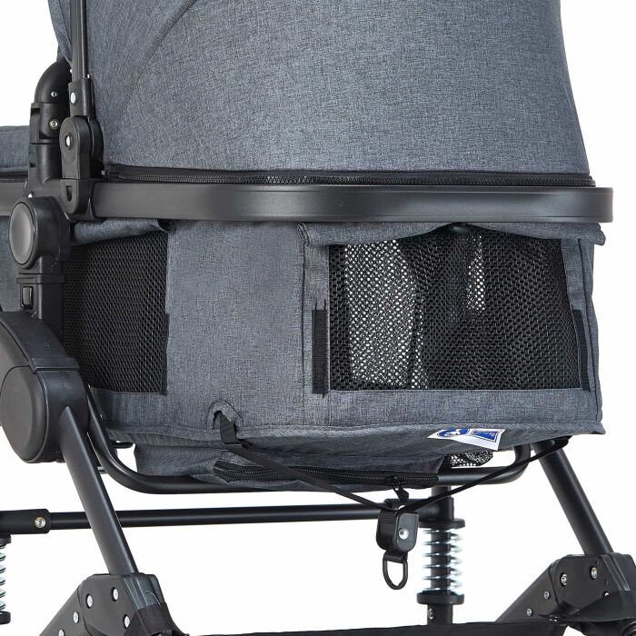 BAMBIMO Kinderwagen 3in1 (ein Daliya® refurbished Produkt Dunkel-Grau)